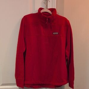 Red Quarter-Zip Pullover